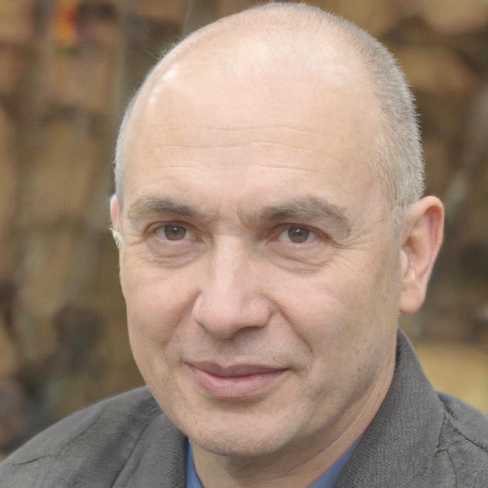 Retrato profesional de experto en estadística aplicada